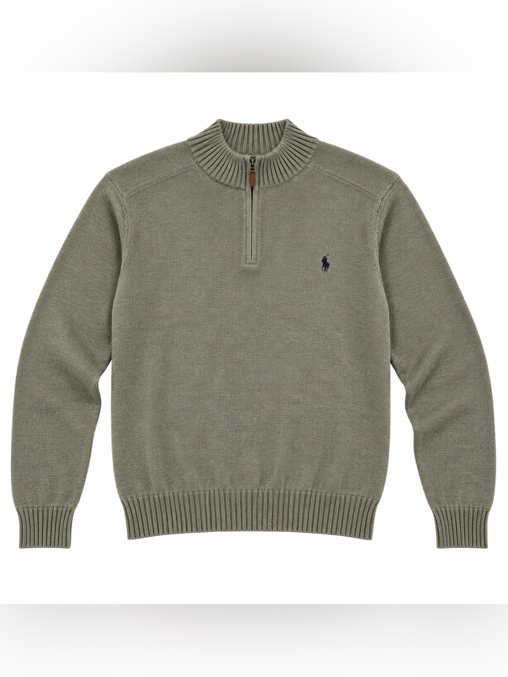 Polo by Ralph Lauren Gray Half-Zip Pullover Sweater